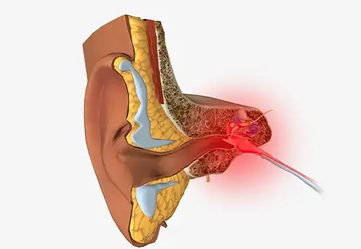 Eardrum pain thumb