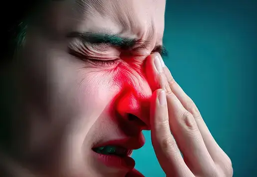 Recurrent sinusitis thumb